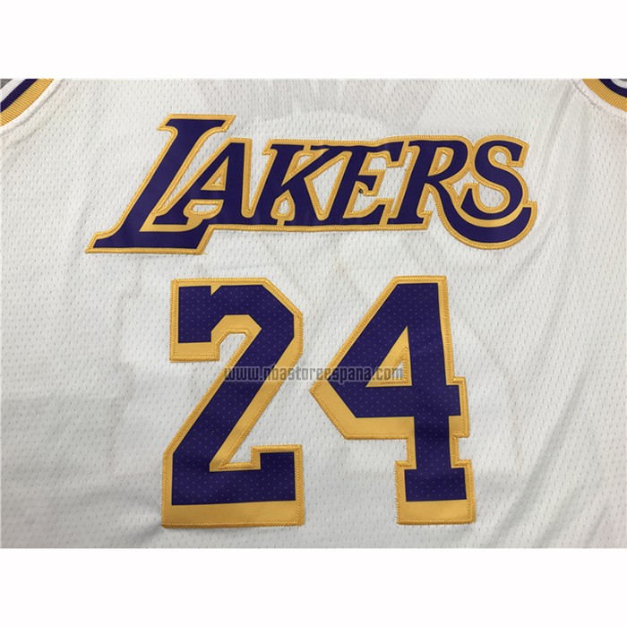 Camiseta Los Angeles Lakers Kobe Bryant NO 24 Association 2018-19 Blanco